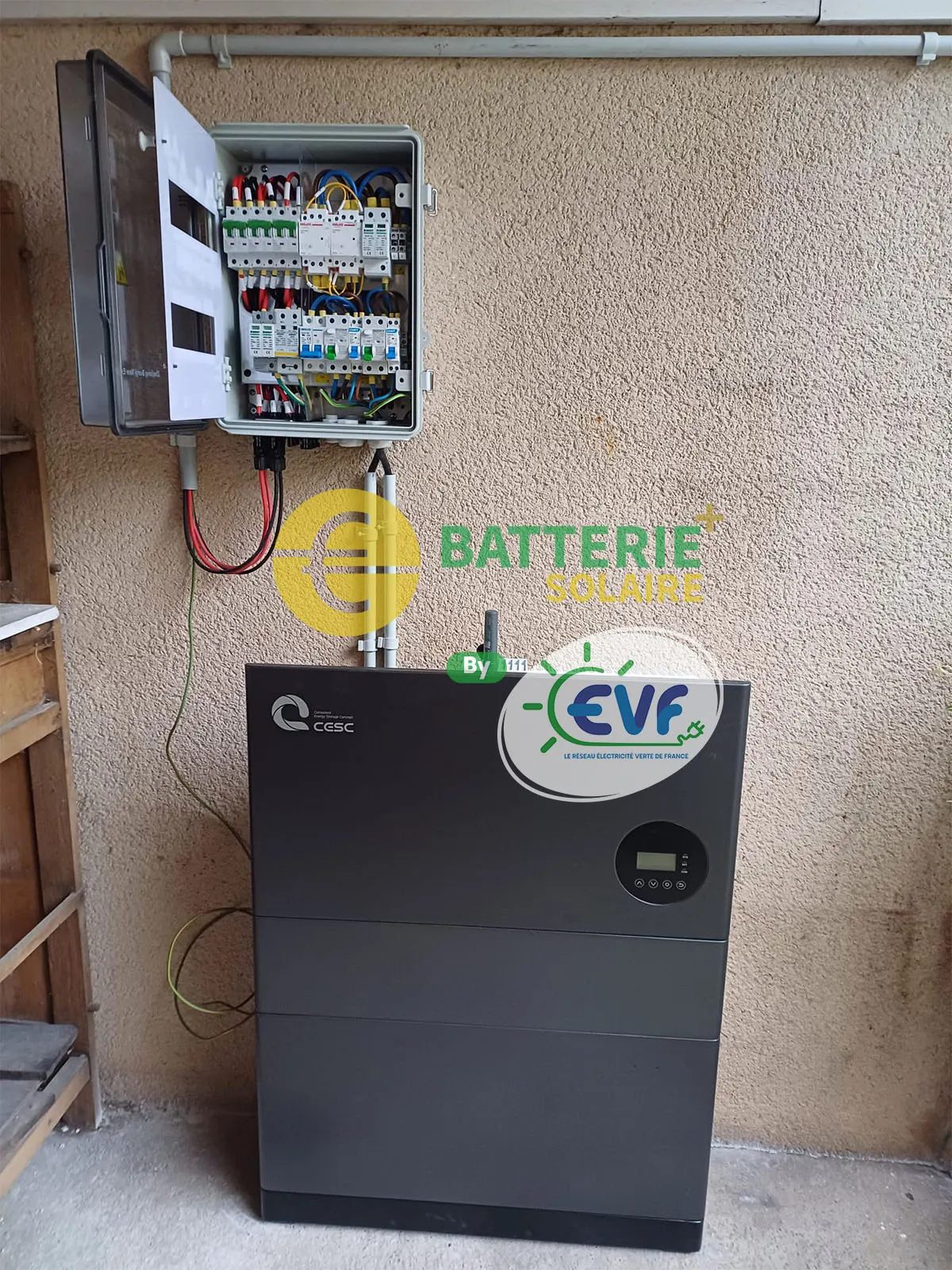 Installation batterie de stockage solaire à Orange