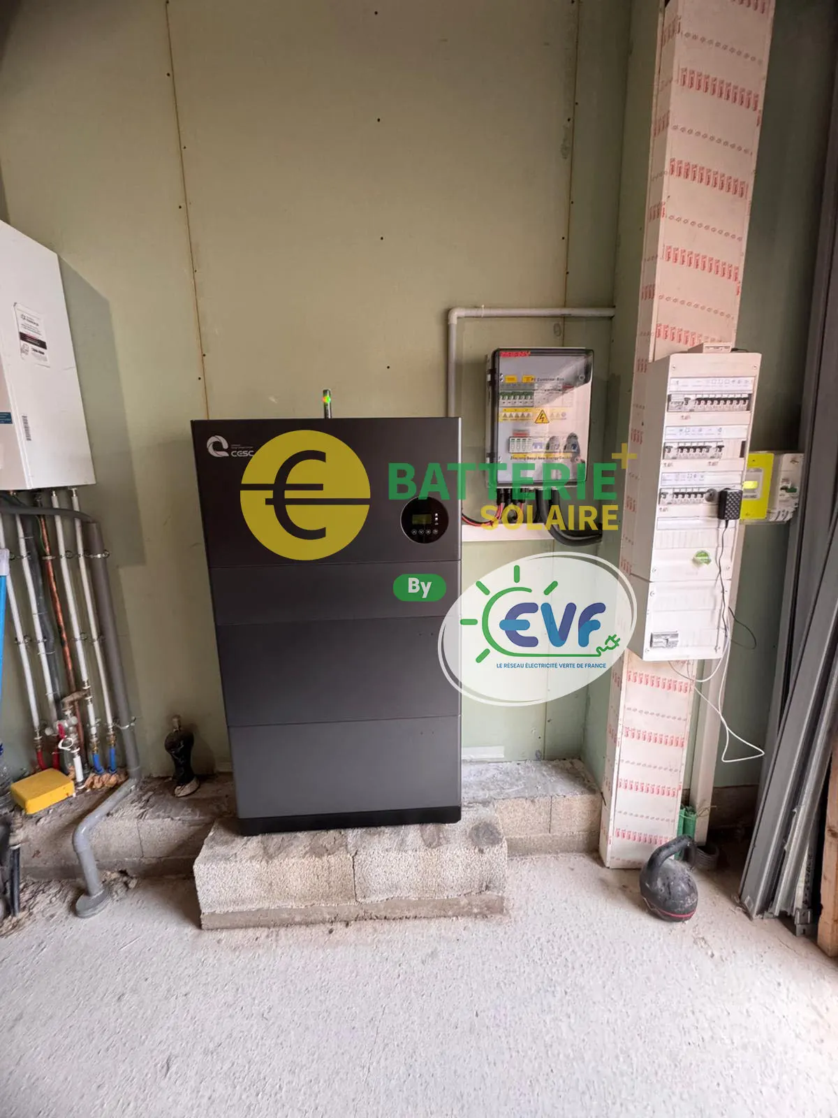 Installation batterie de stockage solaire à Orange