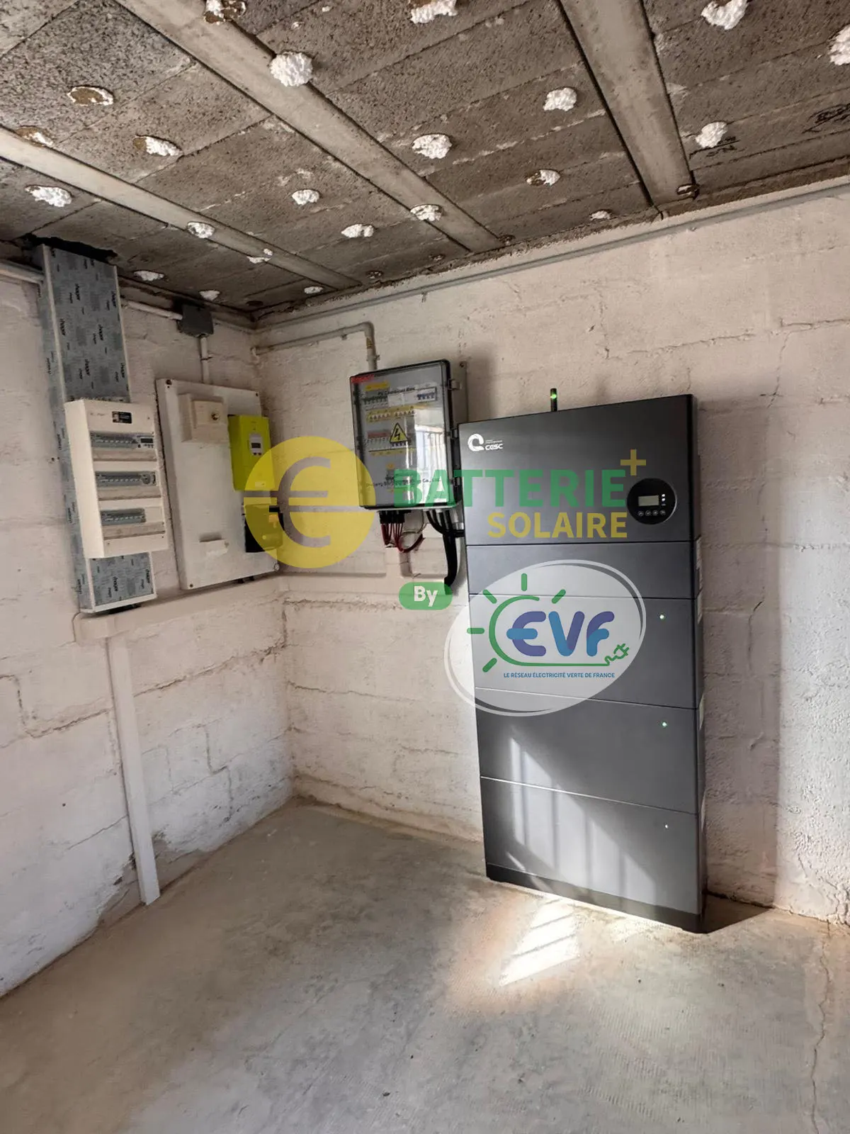 Installation batterie de stockage solaire à Orange