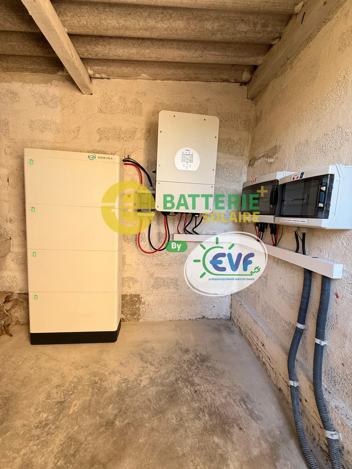 Installation batterie de stockage solaire à Orange