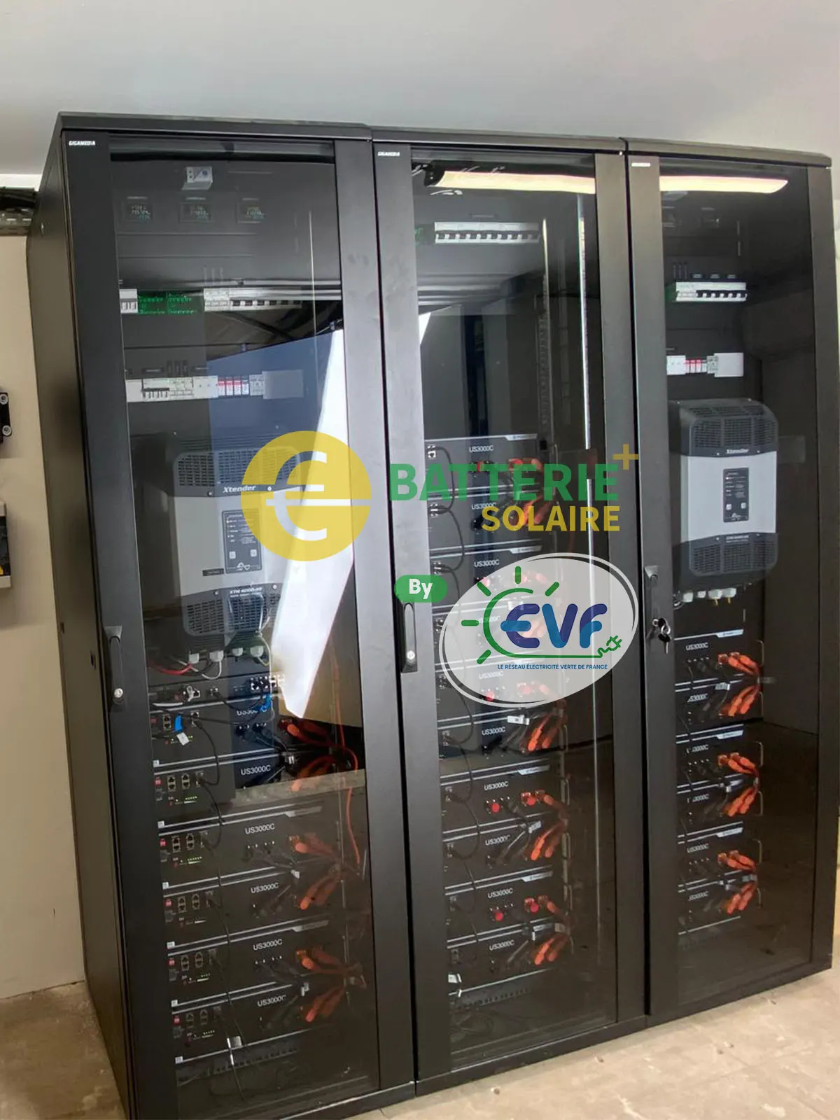 Installation batterie de stockage solaire à Orange