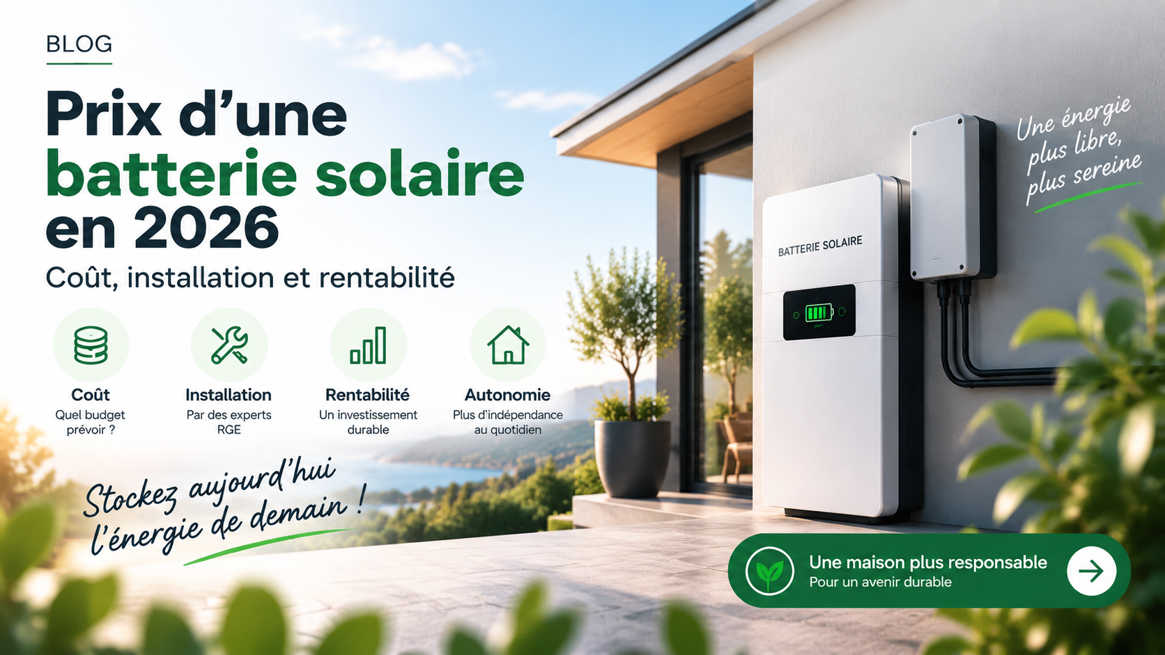 Batterie solaire lithium : stockez votre énergie et gagnez en autonomie